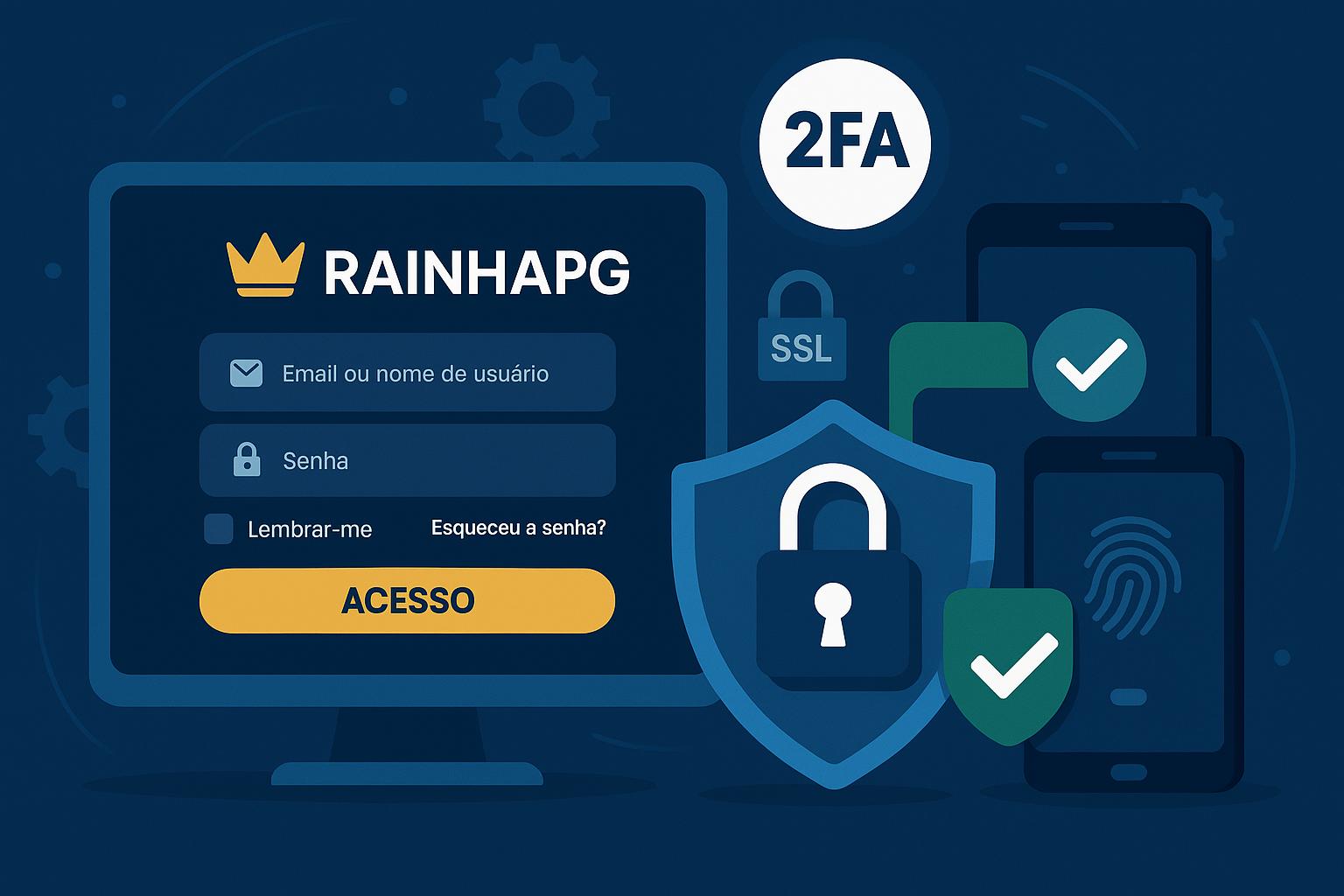 Criar uma nova Conta no plataforma RAINHAPG  